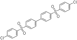 结构式 CAS# 22287-56-5, 联-(4-氯二苯砜); 4,4'-双(4-氯苯砜)-1,1'-联苯