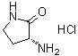 结构式 CAS# 223407-19-0, (R)-3-氨基吡咯烷-2-酮盐酸盐