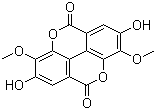 structure of CAS# 2239-88-5, 3,3'-Di-O-methylellagic acid;3,3'-Dimethoxyellagic acid