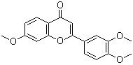 structure of CAS# 22395-24-0, 7,3',4'-Trimethoxyflavone;2-(3,4-Dimethoxyphenyl)-7-methoxy-4H-1-benzopyran-4-one