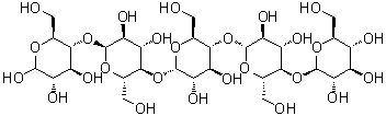 structure of CAS# 2240-27-9, Cellopentaose;O-beta-D-Glucopyranosyl-(1→4)-O-beta-D-glucopyranosyl-(1→4)-O-beta-D-glucopyranosyl-(1→4)-O-beta-D-glucopyranosyl-(1→4)-D-glucose
