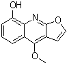 4-Methoxyfuro[2,3-b]quinolin-8-ol molecular structure (CAS 2255-50-7)