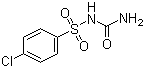 结构式 CAS# 22663-37-2, 4-氯苯磺酰脲; 对氯苯磺酰脲