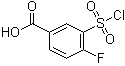 3-Chlorosulfonyl-4-fluorobenzoic acid molecular structure (CAS 2267-40-5)