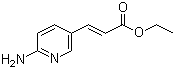 结构式 CAS# 227963-57-7, (E)-3-(6-氨基吡啶-3-基)-2-丙烯酸乙酯