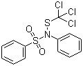structure of CAS# 2280-49-1, N-Phenyl-N-((trichloromethyl)thio)benzenesulfonamide;N-Phenyl-N-(trichloromethylsulfanyl)benzenesulfonamide