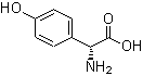 structure of CAS# 22818-40-2, D(-)-4-Hydroxyphenylglycine;4-Hydroxy-D-phenylglycine; D-2-(4-Hydroxyphenyl)glycine; D-p-Hydroxyphenylglycine; (R)-alpha-Amino-4-hydroxybenzeneacetic acid
