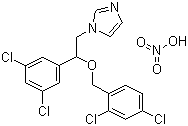 硝酸咪康唑分子结构 (CAS 22832-87-7)