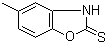 structure of CAS# 22876-22-8, 2-Mercapto-5-methylbenzoxazole;5-Methyl-2,3-dihydro-1,3-benzoxazole-2-thione
