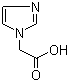 结构式 CAS# 22884-10-2, 咪唑-1-乙酸; 2-(1-咪唑基)乙酸