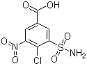 4-Chloro-3-nitro-5-sulphamoylbenzoic acid molecular structure (CAS 22892-96-2)