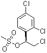 (S)-(2,4-二氯苯基)(氯甲基)甲基甲烷磺酸酯分子结构 (CAS 229334-55-8)