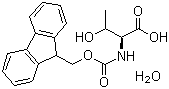 结构式 CAS# 229957-49-7, N-芴甲氧羰基-L-苏氨酸一水合物