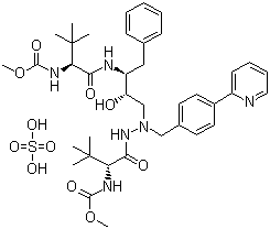 阿扎那韦硫酸盐分子结构 (CAS 229975-97-7)