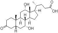 3-Keto-7alpha,12alpha-dihydroxy-5alpha-cholanic acid molecular structure (CAS 2304-89-4)