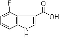 structure of CAS# 23077-42-1, 4-Fluoro-1H-indole-3-carboxylic acid