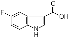 structure of CAS# 23077-43-2, 5-Fluoroindole-3-carboxylic acid;5-Fluoro-1H-indole-3-carboxylic acid