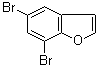 5,7-Dibromobenzofuran molecular structure (CAS 23145-08-6)