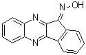 结构式 CAS# 23146-22-7, 11H-茚并[1,2-b]喹喔啉-11-酮肟