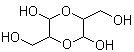 structure of CAS# 23147-59-3, 3,6-Bis(hydroxymethyl)-1,4-dioxane-2,5-diol;Dl-glyceraldehyde dimer; NSC 72202; 3,6-Dihydroxy-1,4-dioxane-2,5-dimethanol