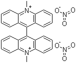 structure of CAS# 2315-97-1, N,N'-Dimethyl-9,9'-bisacridinium nitrate