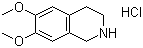 结构式 CAS# 2328-12-3, 6,7-二甲氧基-1,2,3,4-四氢异喹啉盐酸盐