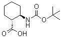 结构式 CAS# 233661-54-6, (1R,2R)-2-[(叔丁氧羰基)氨基]环己烷甲酸