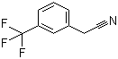 structure of CAS# 2338-76-3, 3-Trifluoromethylbenzylcyanide;3-(Trifluoromethyl)phenylacetonitrile; 2-[3-(Trifluoromethyl)phenyl]acetonitrile