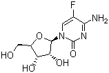 5-氟胞嘧啶核苷分子结构 (CAS 2341-22-2)