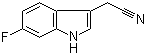 structure of CAS# 2341-25-5, 6-Fluoroindole-3-acetonitrile