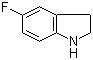 structure of CAS# 2343-22-8, 5-Fluoroindoline;5-Fluoro-2,3-dihydro-(1H)-indole