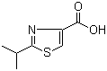 structure of CAS# 234445-61-5, 2-Isopropyl-1,3-thiazole-4-carboxylic acid