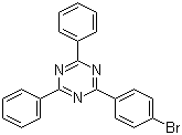 2-(4-溴苯基)-4,6-二苯基-1,3,5-三嗪分子结构 (CAS 23449-08-3)