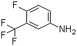 structure of CAS# 2357-47-3, 4-Fluoro-3-(trifluoromethyl)aniline;5-Amino-2-fluorobenzotrifluoride; alpha,alpha,alpha,4-Tetrafluoro-m-toluidine