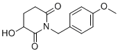 structure of CAS# 2357109-89-6, 3-Hydroxy-1-(4-methoxybenzyl)piperidine-2,6-dione