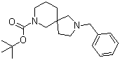 结构式 CAS# 236406-46-5, 2-(苯基甲基)-2,7-二氮杂螺[4.5]癸烷-7-羧酸叔丁酯
