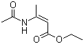 反式-3-(乙酰氨基)-2-巴豆酸乙酯分子结构 (CAS 23652-67-7)