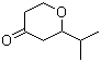 2-异丙基四氢吡喃-4-酮分子结构 (CAS 23659-45-2)