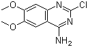 结构式 CAS# 23680-84-4, 2-氯-4-氨基-6,7-二甲氧基喹唑啉