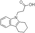 structure of CAS# 23690-80-4, 3-(1,2,3,4-Tetrahydro-9H-carbazol-9-yl)propanoic acid