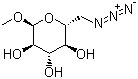Methyl 6-azido-6-deoxy-alpha-D-glucopyranoside molecular structure (CAS 23701-87-3)