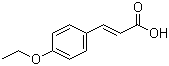 4-乙氧基肉桂酸分子结构 (CAS 2373-79-7)