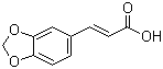 structure of CAS# 2373-80-0, 3,4-(Methylenedioxy)cinnamic acid;trans-3,4-(Methylenedioxy)cinnamic acid