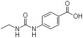结构式 CAS# 23754-41-8, 1-(4-羧基苯基)-3-乙基脲