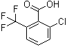 structure of CAS# 2376-00-3, 2-Chloro-6-(trifluoromethyl)benzoic acid