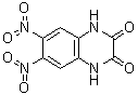 结构式 CAS# 2379-57-9, 6,7-二硝基喹喔啉-2,3-(1H,4H)-二酮