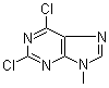 结构式 CAS# 2382-10-7, 2,6-二氯-9-甲基嘌呤