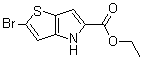 structure of CAS# 238749-50-3, 2-Bromo-4H-thieno[3,2-b]pyrrole-5-carboxylic acid ethyl ester
