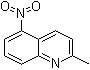 结构式 CAS# 23877-94-3, 2-甲基-5-硝基喹啉