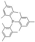 结构式 CAS# 23897-15-6, 三(2,4,6-三甲基苯基)膦